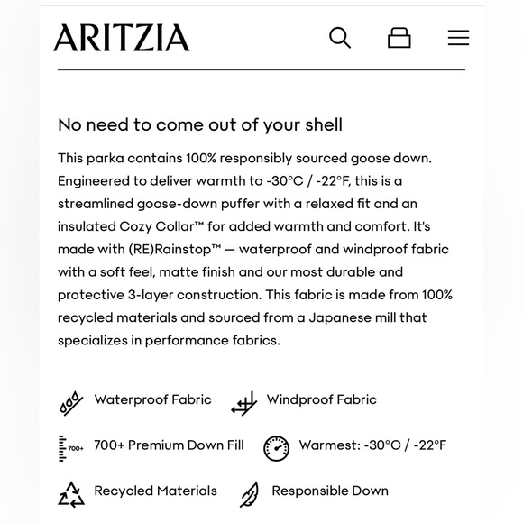 Aritzia Babaton Shelter Coat (size S; black) - Picture 10 of 10